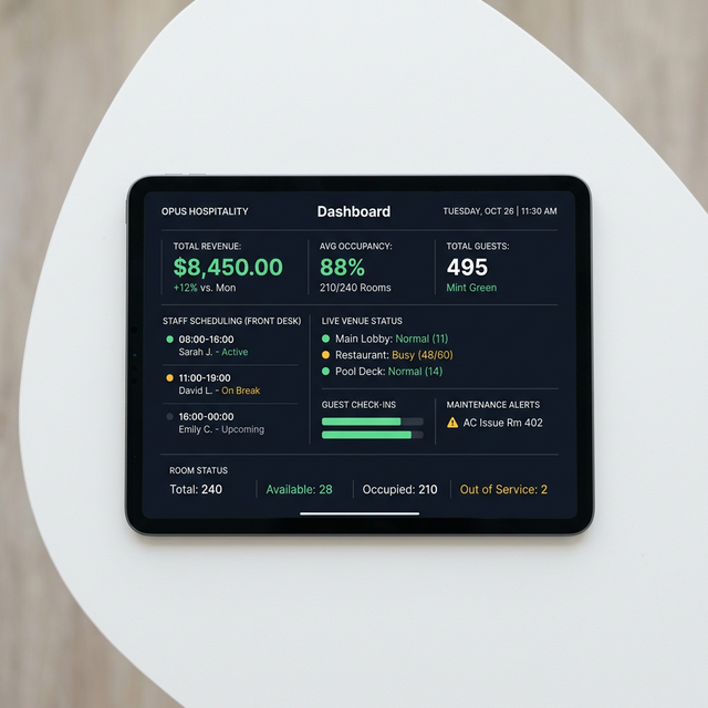 GiM Operational Terminal — live dashboard view